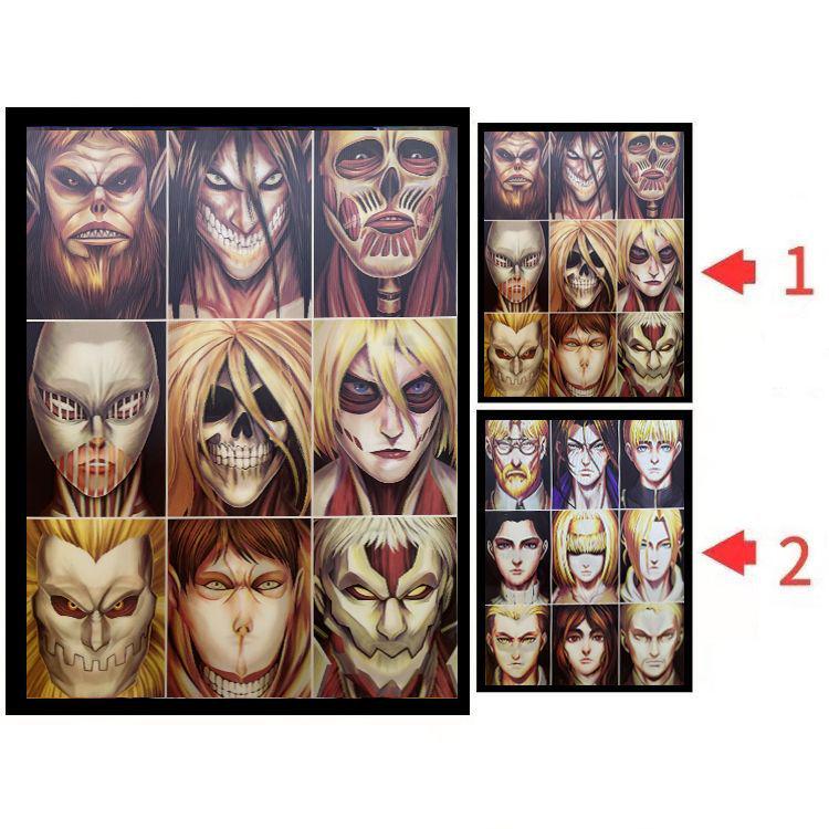 Dziewięć Tytanów 3D Anime Gradientowy Stereoskopowy Plakat Malarski.