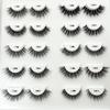 Clear Band Eyelashes Natural Fluffy 3D Mink Lashes D Curl  Volume Wispy False Eyelashes With Clear Band Soft  Reusable Lashes