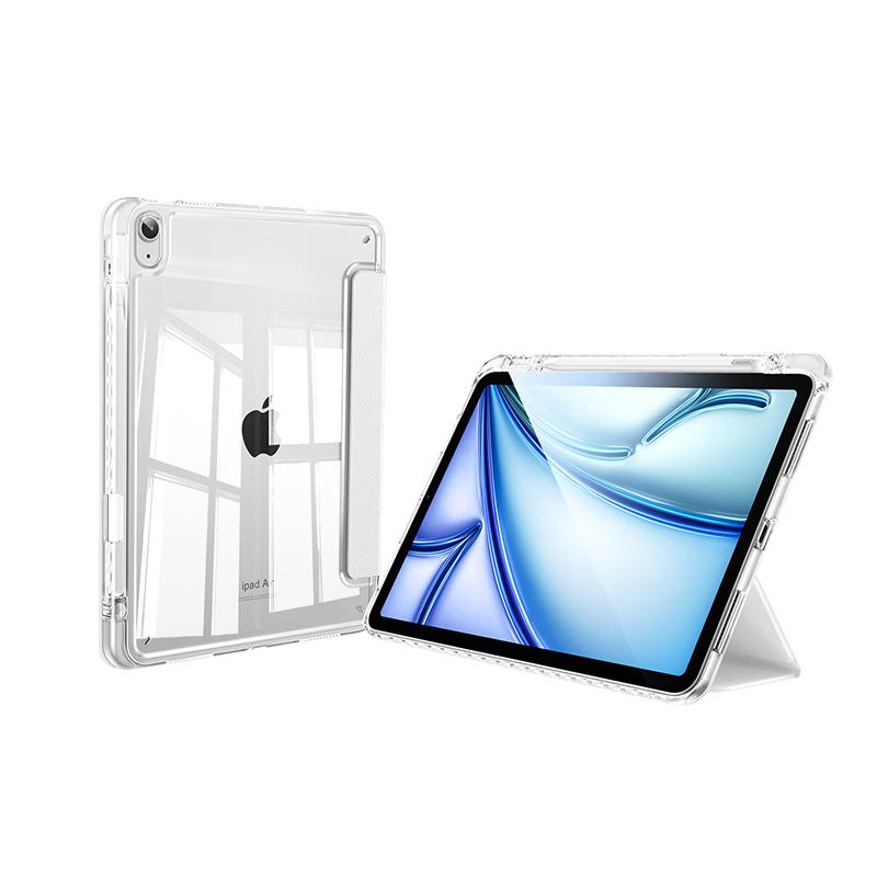 ShineMore Transparent Acrylic iPad Case with Pen Slot