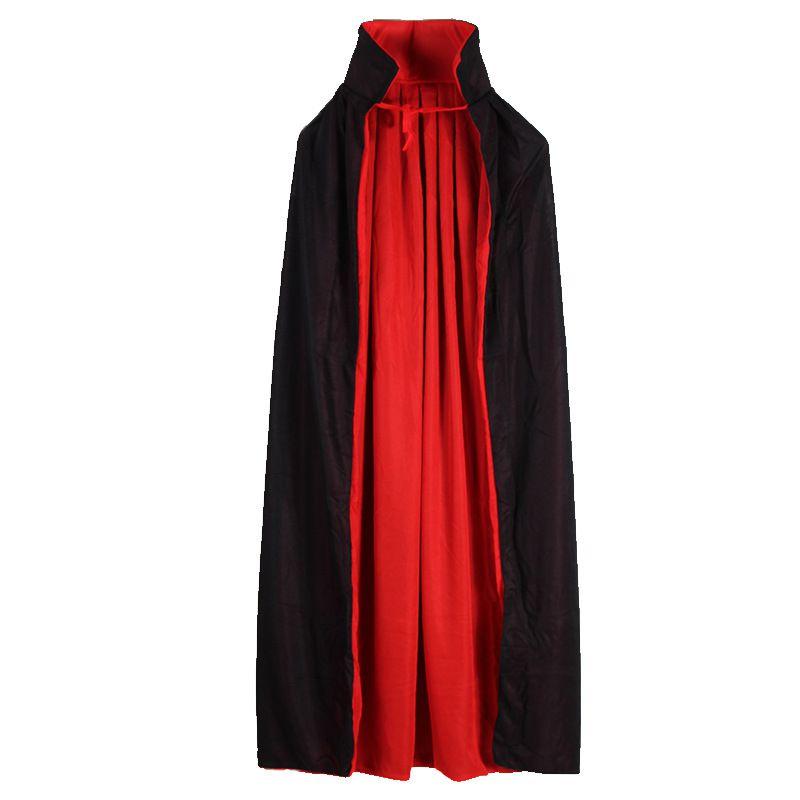 Devilish Halloween Vampire Hooded Cape For Adult And Kids Cosplay Costume