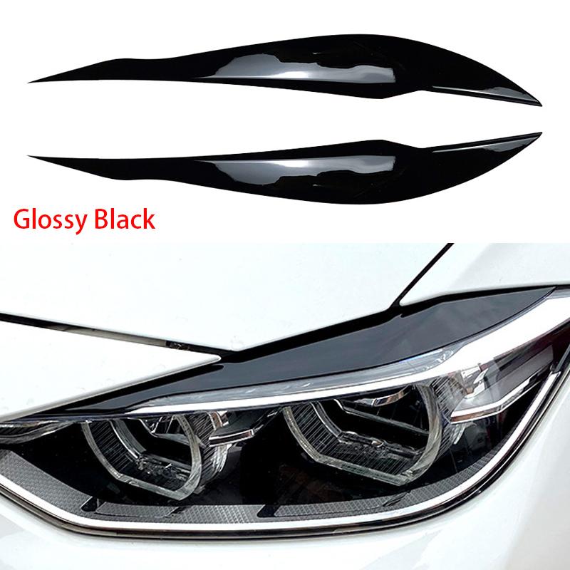

Для BMW 3 серии F30 F31 318i 320i 2012-2018 ABS Накладка на переднюю фару Наклейка на автомобиль Внешний тюнинг чёрный