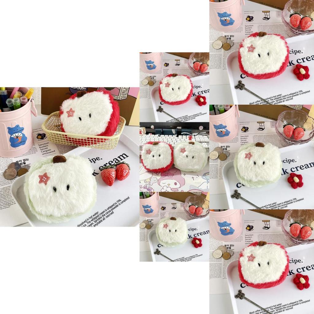 Adorable Plush Apple Coin Purse With Soft Short Plush Material For Women Gifts
