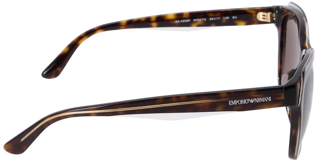 Emporio Armani EA4209F Shiny Crystal Size 56 Women's Havana/Top Sunglasses,