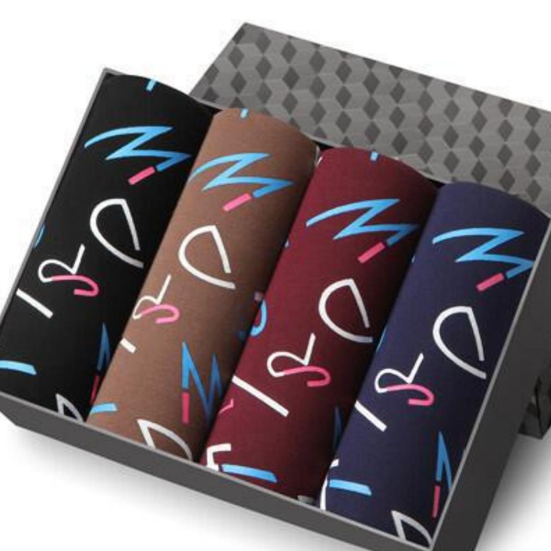 

Мужские трусики, 4 шт./лот, мужские трусы, мужские шорты, боксеры, нижнее белье, модные сексуальные мужские боксеры с бамбуковыми отверстиями, большой размер L-4XL XXXL