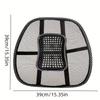 Cushion for The Car Seat,Summer-Friendly,Breathable Lumbar Support,Massage Feature, Back Support,Suitable for Office Use