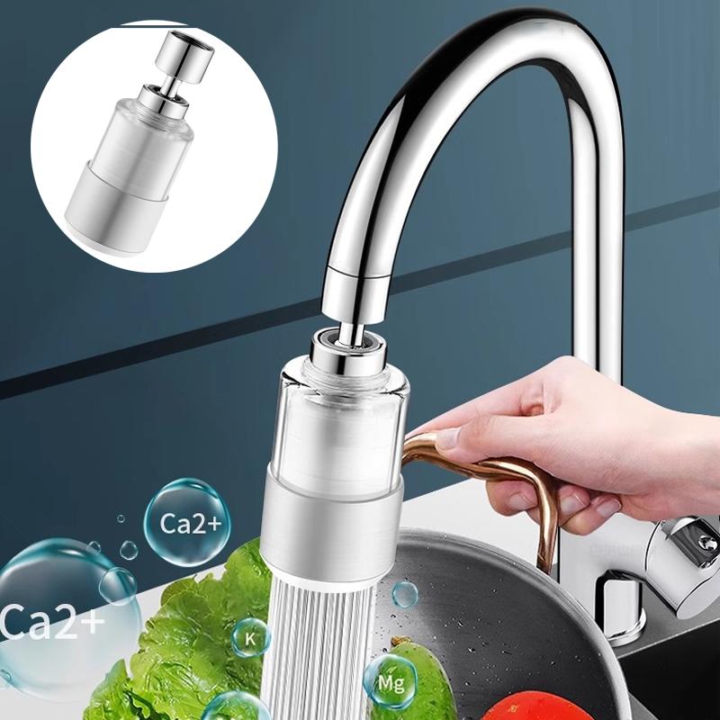 New 2 Mode Kitchen Faucet Spray Head Filter Adjustable 360° Rotary Splashback Tap Nozzle Bubbler Kitchen Sink Faucet Aerator