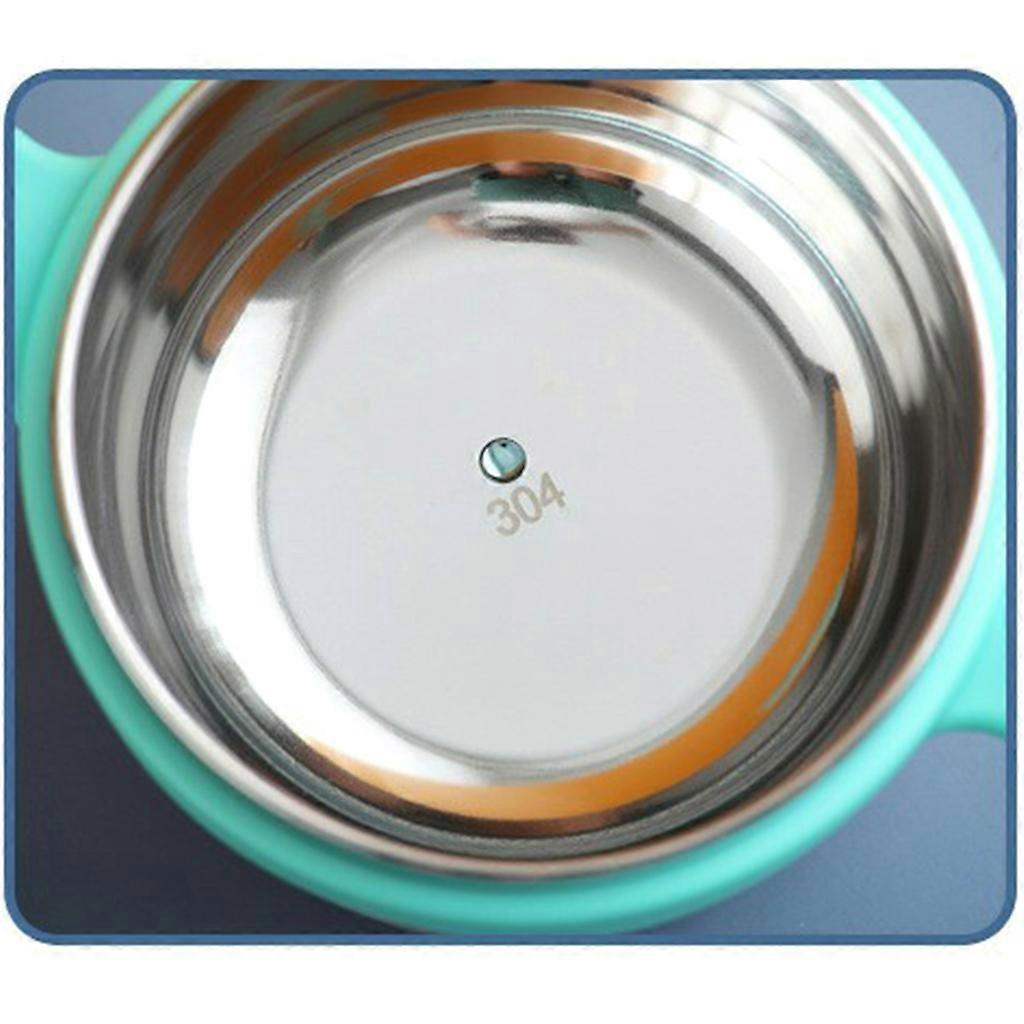 Baby Bowl & Cup Set with Spoon, Fork & Lid, Blue