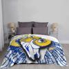 Glass From The Sky Top Quality Comfortable Bed Sofa Soft Blanket Rams Los Angeles La Rams Football Ramheart Logo