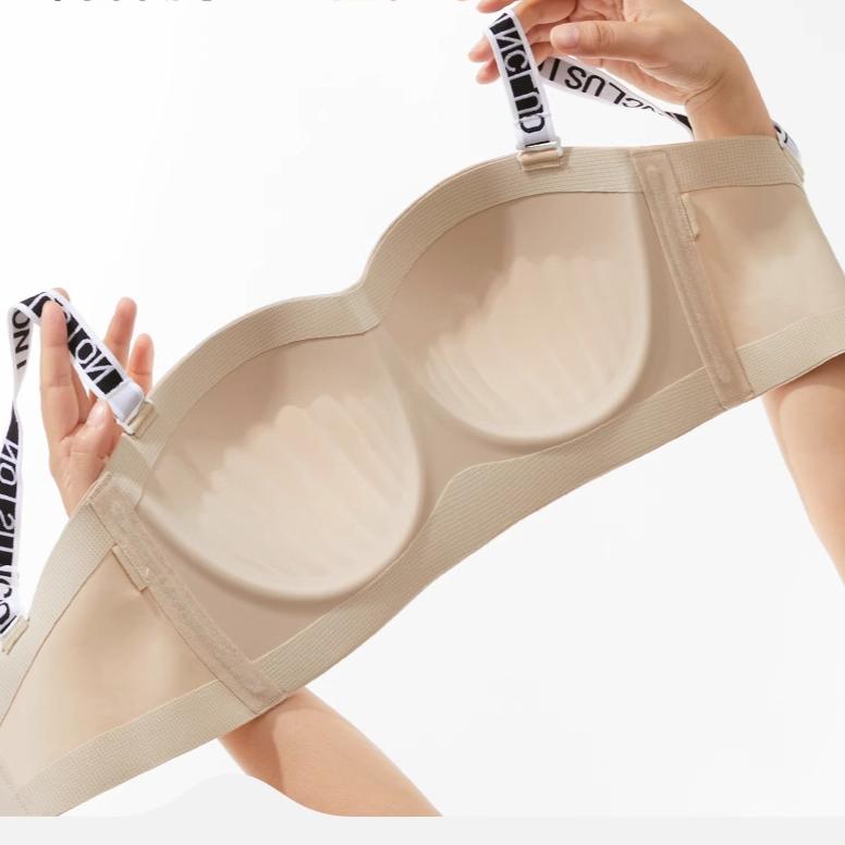 Thin Large-sized Bra for Women Strapless Bra Without Underwire Strapless Anti-slip Bra Push Up Bra