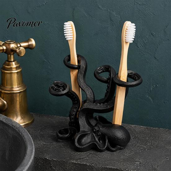 Octopus Toothbrush Holder Holder, Durable PLA Organizer, Creative Organizer Stand, Multi Functional Storage Cup Multi-functional Desk Rack for Makeup