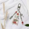 Fashionable Handmade Coconut Beaded Keychain Portable and Sturdy Resin Charm Accessory for Fashion Enthusiasts