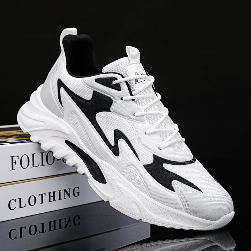 Spring Newest Hotest Selling Mens Casual Shoes Fashion Light Shoes Shock-Absorbing Breathable Shoes Color-Blocking Casual Sports Shoes