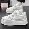 Scarpe Autunnali da Uomo Nuove Sneakers Traspiranti Bianche Versatili con Suola Spessa che Aumentano l'Altezza Scarpe Sportive e Sneakers Casual