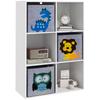 Storage Shelf for Children, Cube, Drawers, MDF, Anti-Tip Protection, White