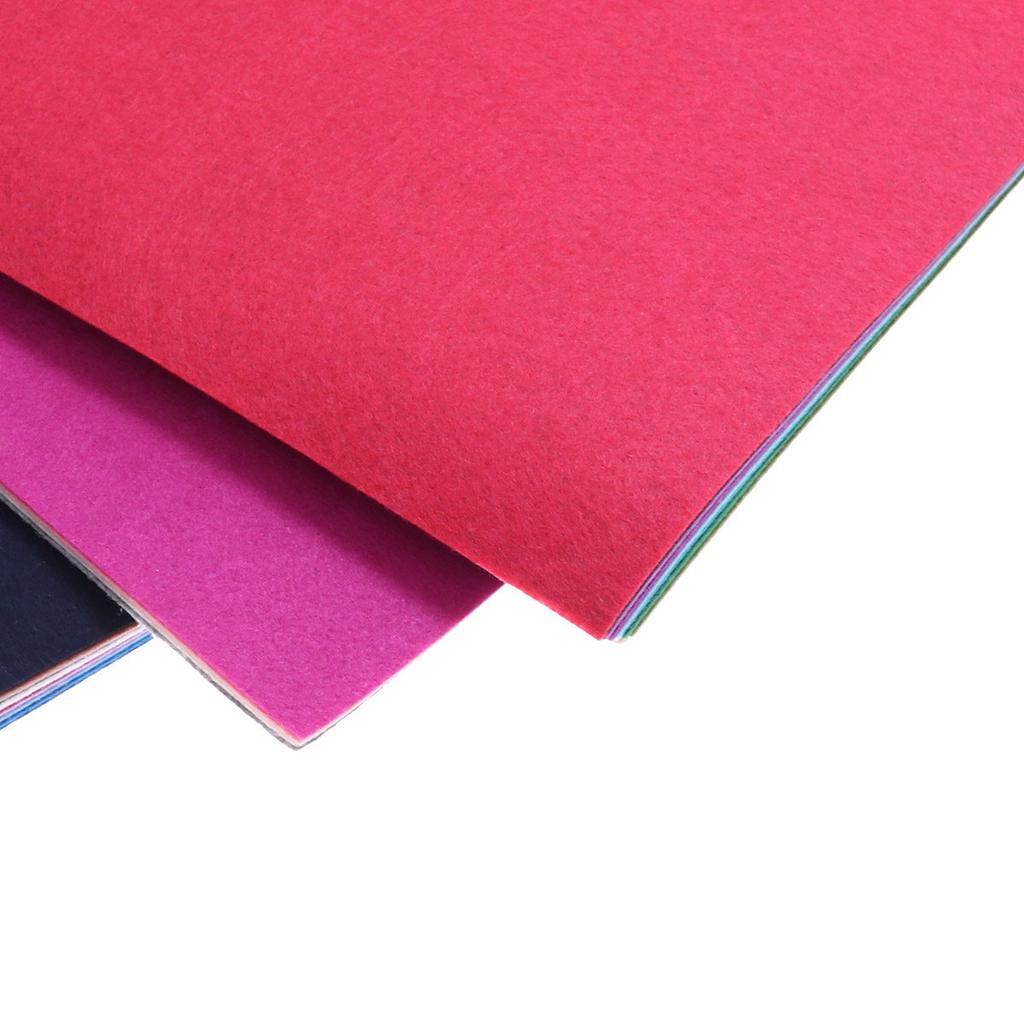 40Pcs Multicolor Nonwoven Fabric Sheets for DIY Craft Felt Sheets 10x15cm Sewing Cutting Gluing Painting Material