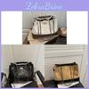 Large Capacity Geometric Chain Tote Bag With Lock Closure For Daily Streetwear Fashion