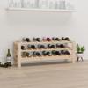 Day and Night - Day and Night Solid Pine Wood Wine Rack 109.5x30x42 Cm