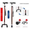 Tolex Foldable Anti-Slip Walking Stick with LED Light