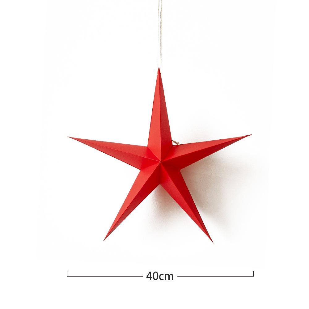 

Red Patriotic 3D Star Ceiling Ornaments for Lobby Decor