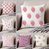 Girls For Spring Floral Ins Print Pillow Case Anti-dustmite Pillowcase Invisible Zipper Silky Short Plush Sofa Cushion Cover
