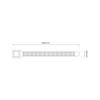 Cable Tie 4.8X500Mm White - 50Pcs