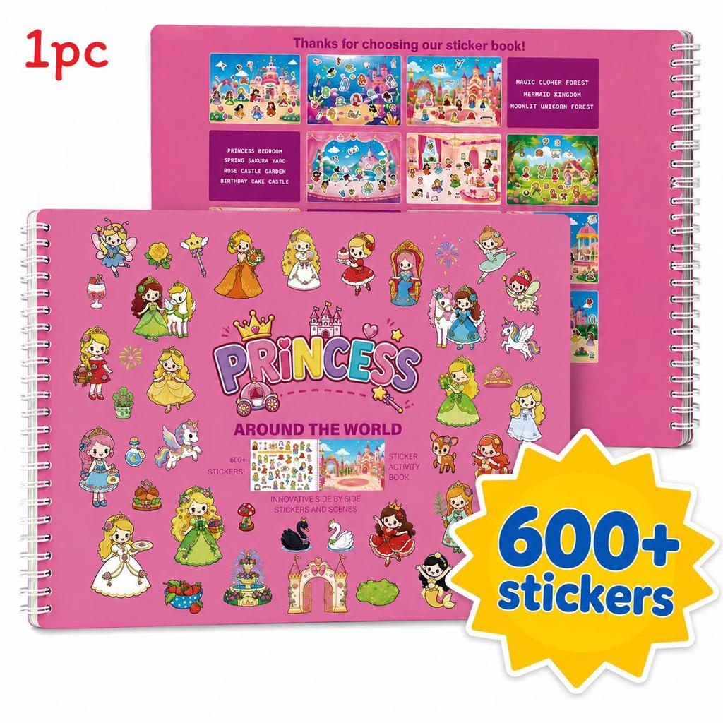Childrens Traffic Sticker Book Coloring Activity Book With 600 Stickers For Ages 3 To 8