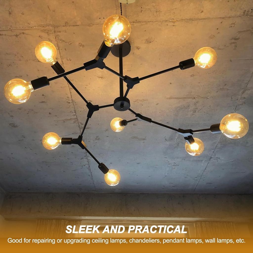 PATIKIL Threaded Extension Rod, 5 Sets 11.8" M10 X 1mm Fine Thread Lamp Pipe with Lamp Pipe Nipples for Pendant Light Island Lighting Chandeliers