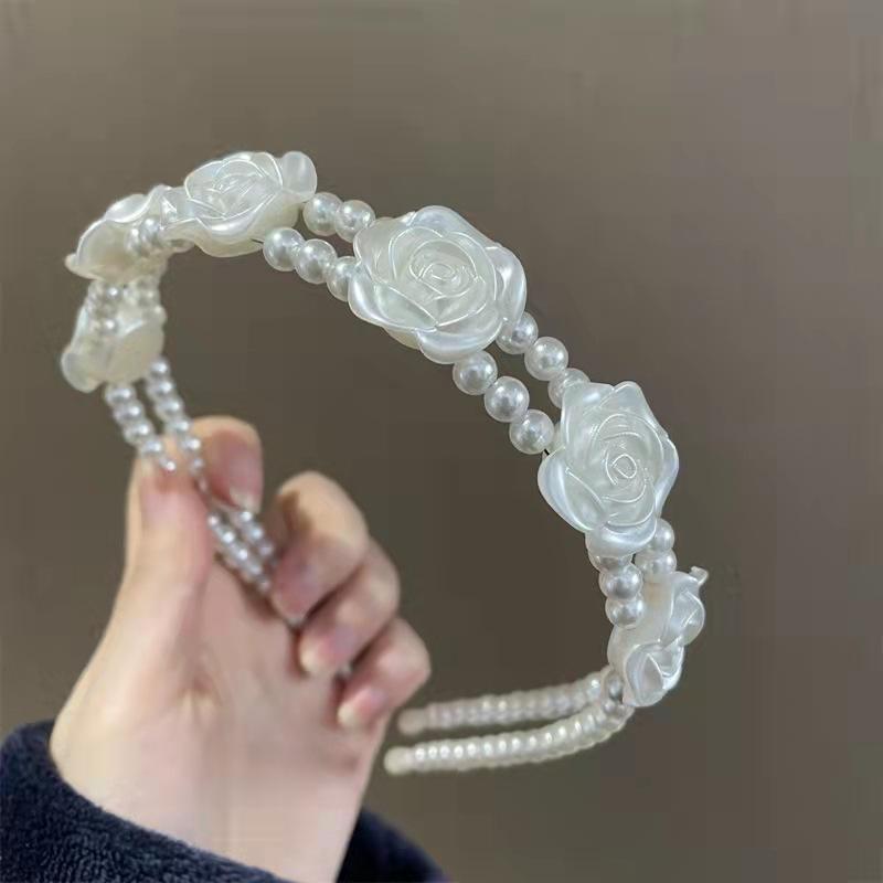 Korean Fashion Crystal Rhinestone Headband Elegant Headband Banquet Hair Hoop Suitable for Ladies Washing Face Headwear