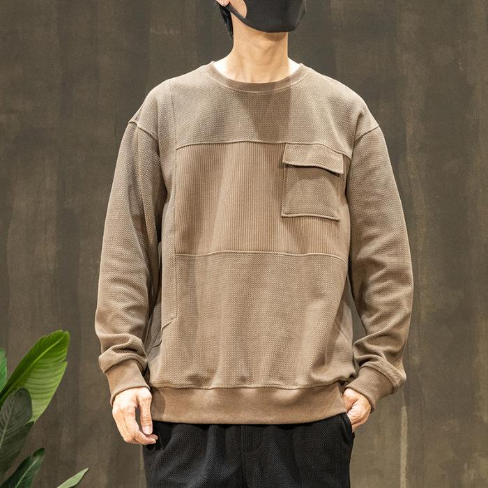 

Grinding Bag свитер мужской тяжелая мужская одежда большой размер мужская модная брендовая одежда с круглым вырезом весна и осень 5XL верблюд