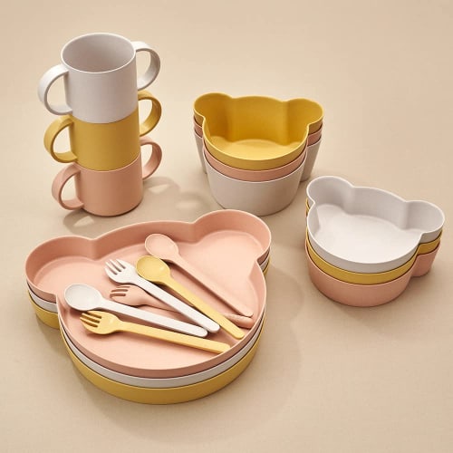 Tak BIO KIDS DISH Gift Box Bear Big Yellow | Tak Bio Kids Dish Gift Box Bear Big