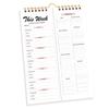 Self Discipline Recipe Daily And Weekly Planner Menu Organizer Spiral Tear Off Schedule Management Notebook