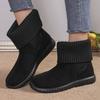 Snow Boots Winter Wool Mouth Piled Thickened Warm Student Flat Boots
