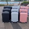 20-Inch Durable ABS Trolley Suitcase with Customs Lock and Silent Universal Wheels, 24-Inch Available