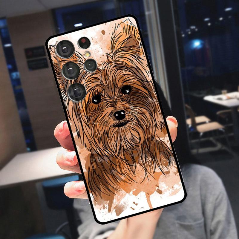 

Чехол для телефона Samsung Galaxy S25 S24 S21 S22 S23 Ultra S9 S10 Plus S24 FE S21 FE с изображением Йоркширского Терьера Galaxy S9