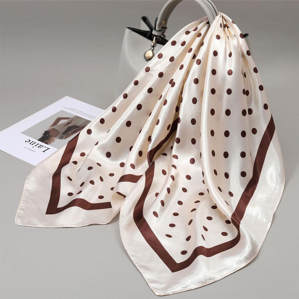 90 Square Scarves, Silk Scarves, Women's New Spring and Summer High-end Sense Versatile, Thin Scarves, Shawls Outside