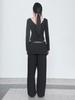 CERRIC Skirt Layered Sweatpants _ Black