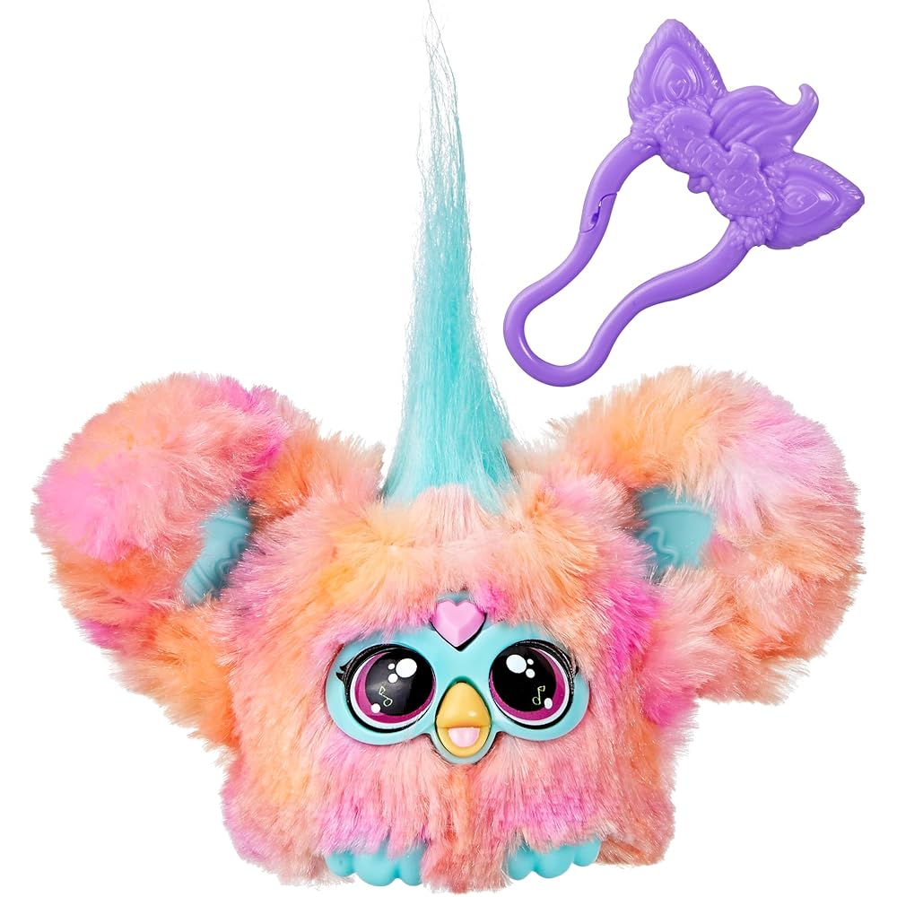 

Hasbro Furby Furblets Remix Mini Friend 45 Sounds Interactive Plush Toy Ages 6+ Coral G1401