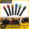 Motorcycle Gas Fuel Cap Single Way Valves Vent Breather Hoses Tubes For Motocross ATV Quad Dirt Pit Bike Fuel Tank Breather Pipe