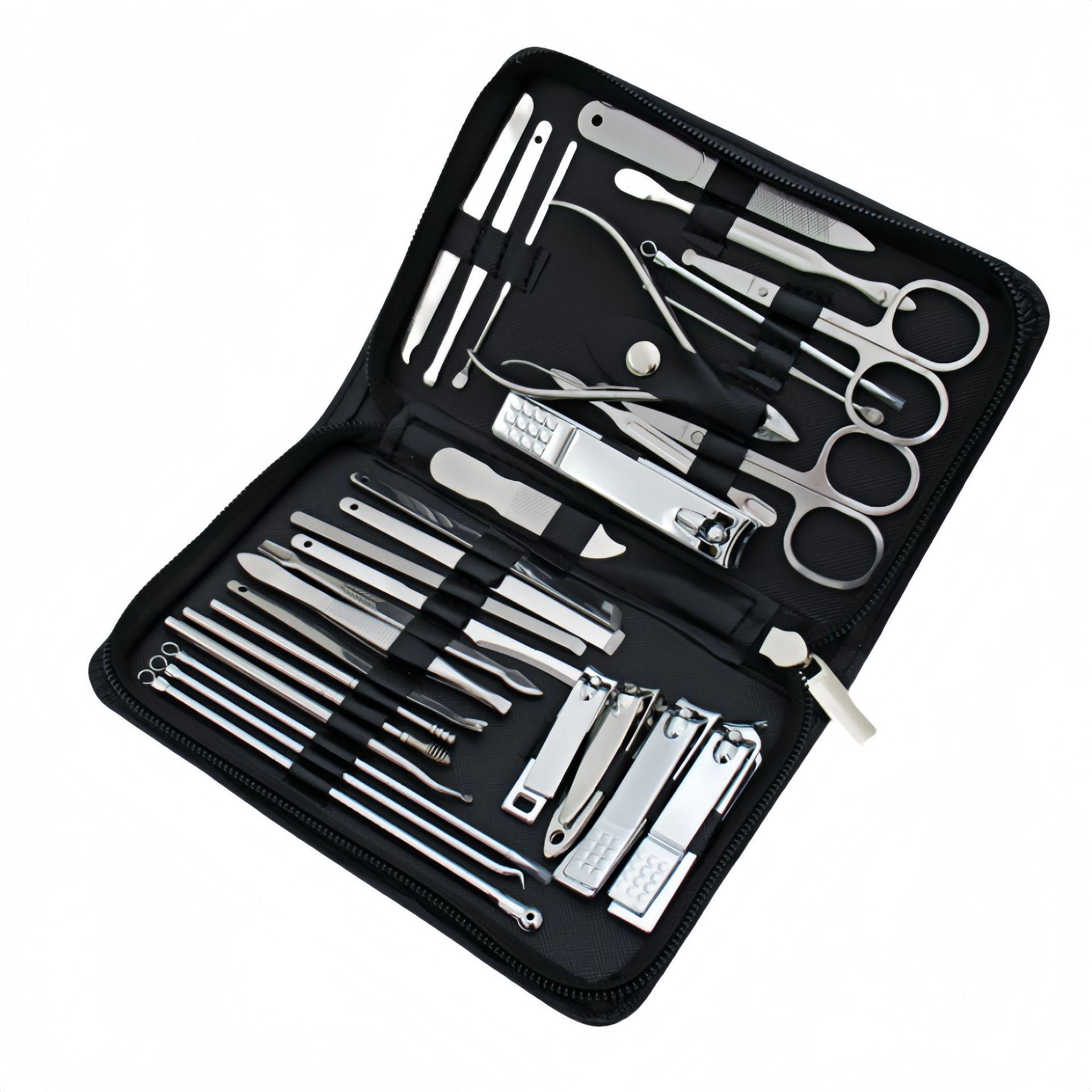 48-Piece Manicure & Pedicure Set: Pedicure Knife, Nail Groove Clippers, Angled Nail Clippers, Eagle Beak Pliers
