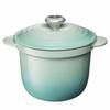 Le Creuset Cast Iron Enamel Pot, Cocotte Every 18cm, Cool Mint, EOS Saucepan 14cm, Meringue, Set of 2, Gas and Induction Compatible [Official Japanese