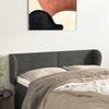 VidaXL Headboard with Ears Dark Grey 147x23x78-88 Cm Velvet3117333