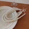Retro French Pearl Necklace Women's Versatile Niche Temperament Beaded Collarbone Chain New Trendy Personality