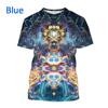 Colorful Animal Avatar 3D Printed Adult Casual Short Sleeved T-shirt