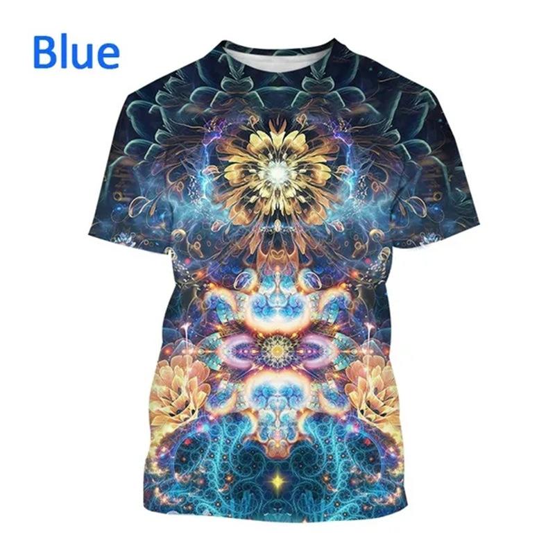 Colorful Animal Avatar 3D Printed Adult Casual Short Sleeved T-shirt