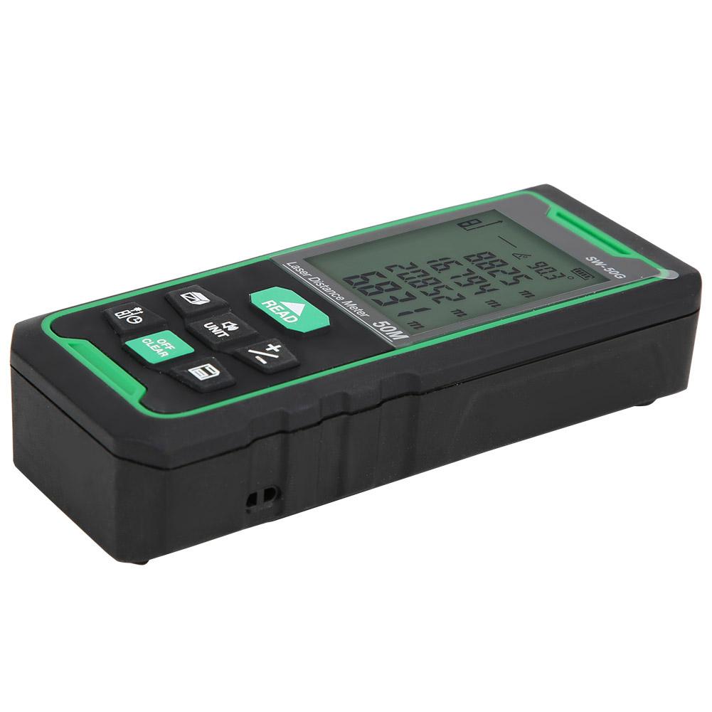 Sw 50G 50m Handheld Digital Laser Distance Meter Range Finder Diastimeter Distance Measuring Tool