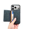 Denior applies to iPhone17Pro magnetic suction Apple 16 leather case insert card magsafe separation 15 mobile phone case 14
