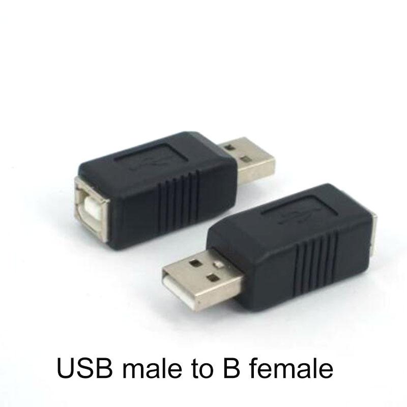 Adapter Electronics USB 2.0 Type A Female To Type B Male Printer Adapter Converter Connector Male To Female Plug