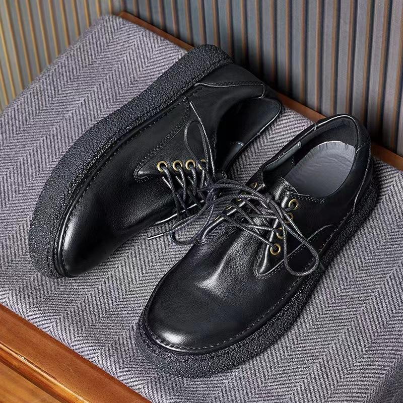 Men'S Shoes Spring Soft Leather Shoes Work Shoes Trend Versatile Leather Shoes Men'S Lightweight Casual Shoes Leather Shoes