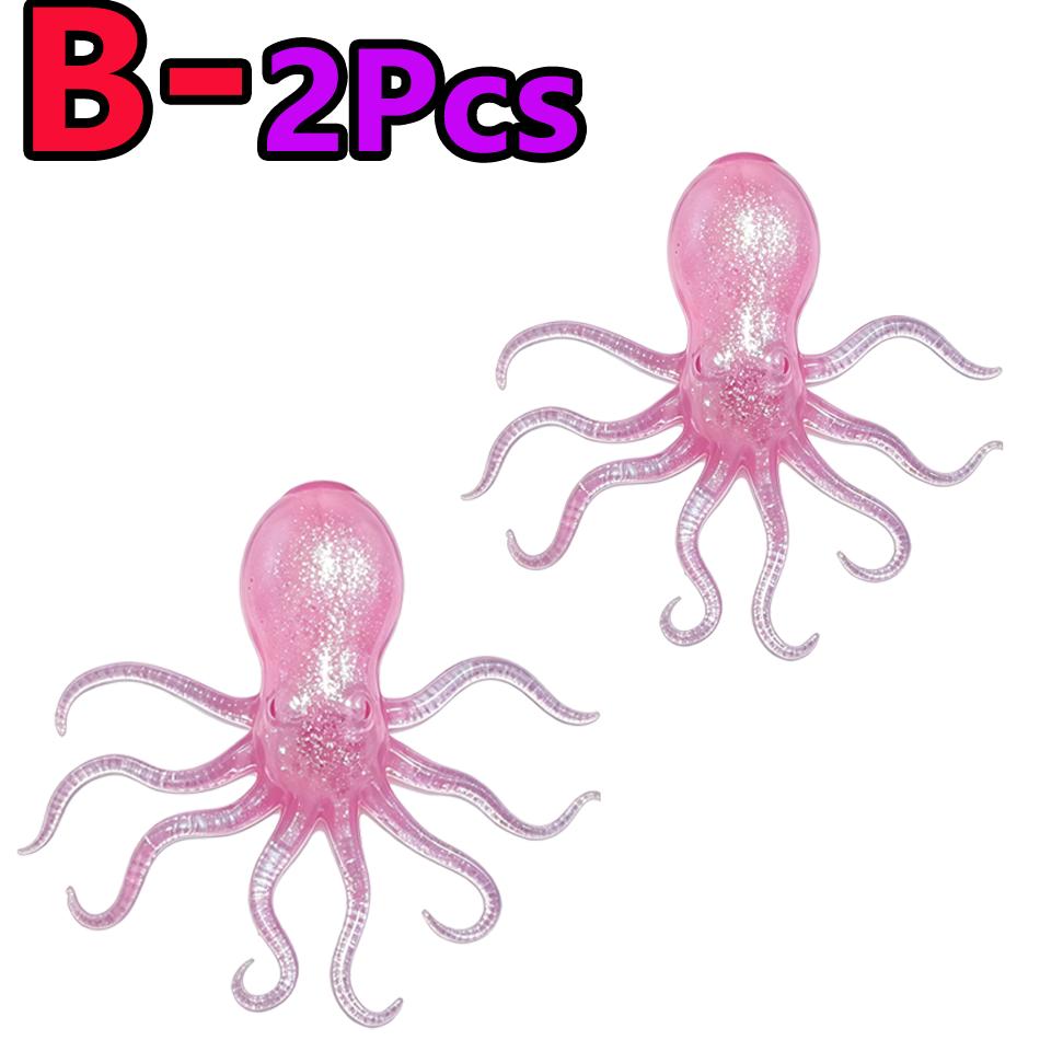 Popular  Jellyfish Octopus Soft Squeeze Fidget Toys Bead Filled Maltose Texture Soft Jelly-Like Stress Relief Squishy Toy