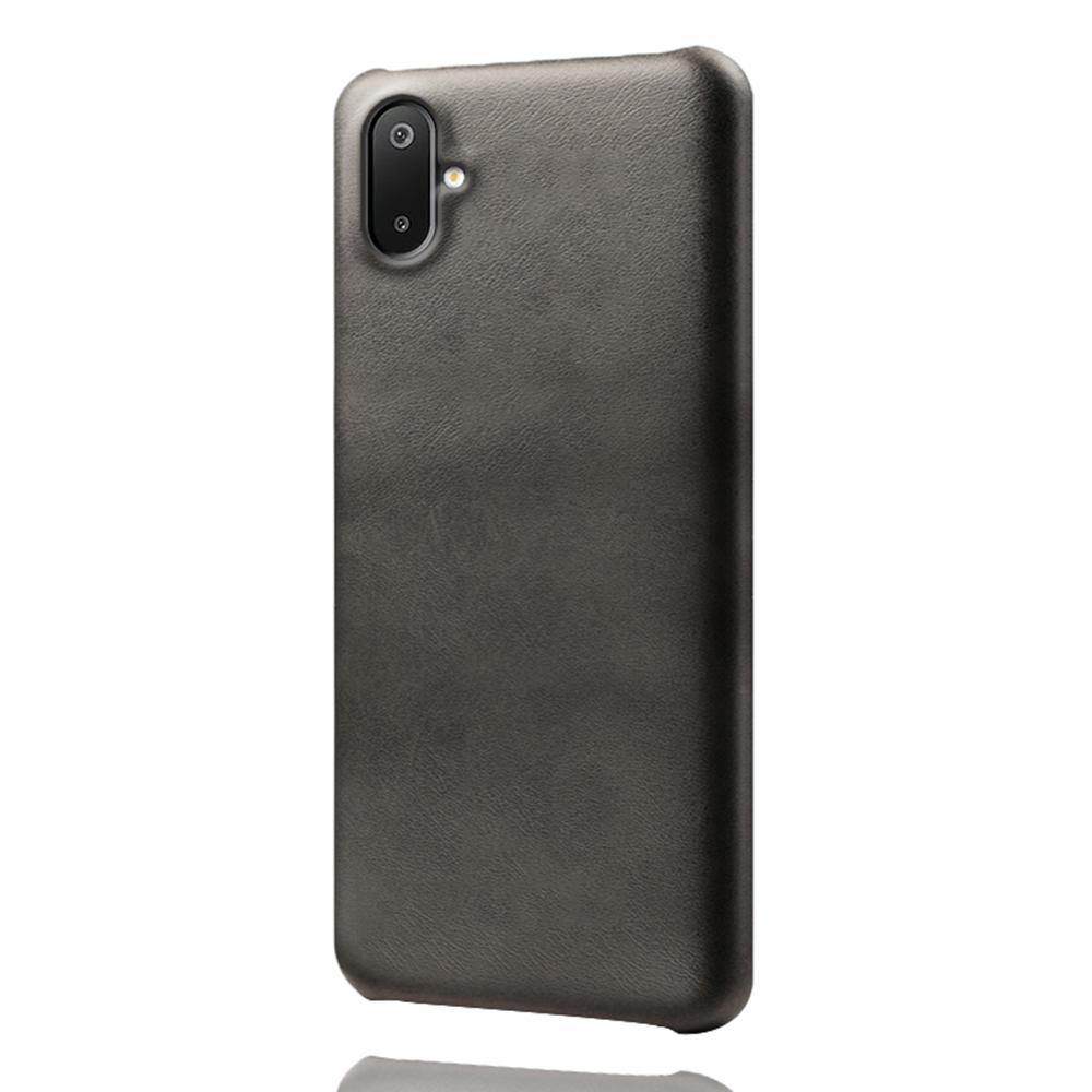 For Samsung Galaxy A06 5G/M06 5G Case Calf Texture PU Leather Hard PC Protective Phone Cover